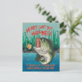 Bass Fishing-Glück Postkarte (Stehend Vorderseite)
