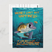 Bass Fishing-Glück Postkarte (Vorne/Hinten)