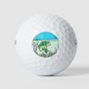 Bass Fishing Golfball