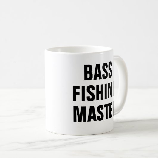 Bass Fishing Master Kaffeetasse (VorderseiteRechts)