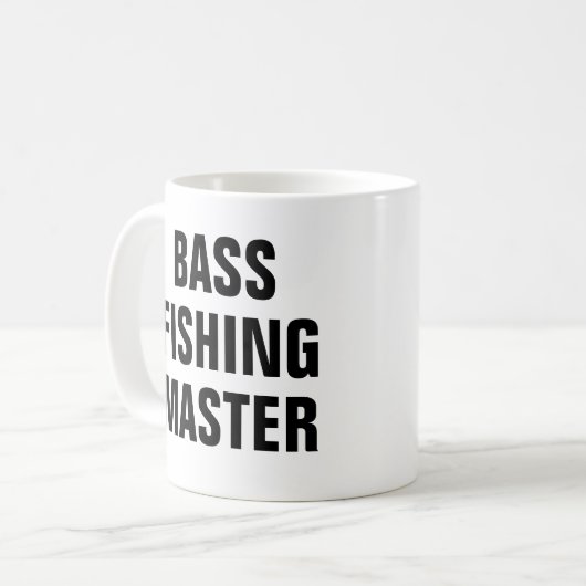 Bass Fishing Master Kaffeetasse (Vorderseite Links)