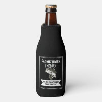 Bass Fishing Men's Sport Hobby Black Beer