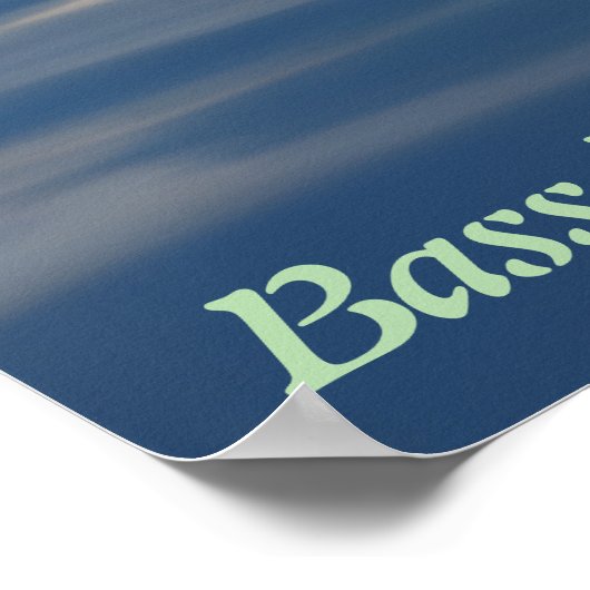 Bass Fishing Poster (Ecke)