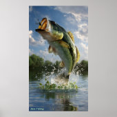 Bass Fishing Poster (Vorne)