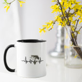Bass Fishing Puls Heartbeat Sports Hobby Tasse