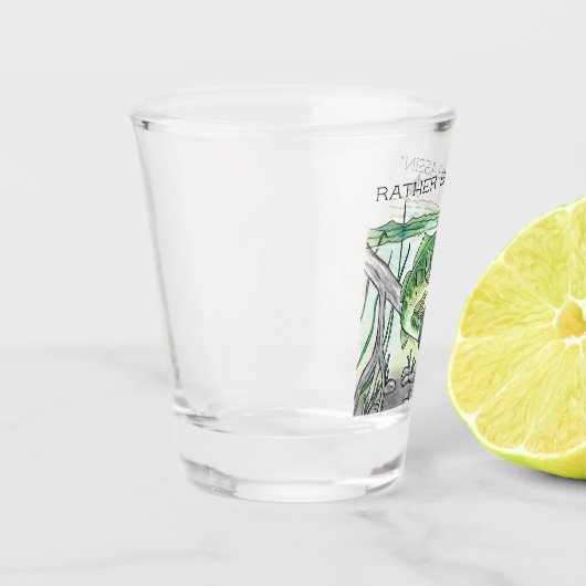 Bass Fishing Schnapsglas (Links)