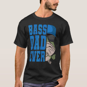 Bass Fishing-Vater Anglerfisch Schwarzer Fisch Fat T-Shirt
