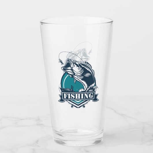 Bass Fishing Vector Glas (Vorderseite)