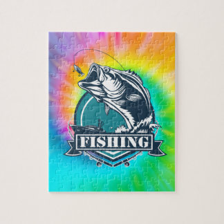 Bass Fishing Vector TyDy Puzzle