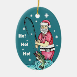 Bass Fishing Weihnachten Keramik Ornament