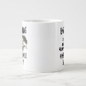 Bass Fishing Zitat Funny Angler Hobby Sport Jumbo-Tasse (Vorderseite)