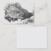 BASS gegen PANZERKREBSE Visitenkarte-Schablone Visitenkarte (Vorne/Hinten)