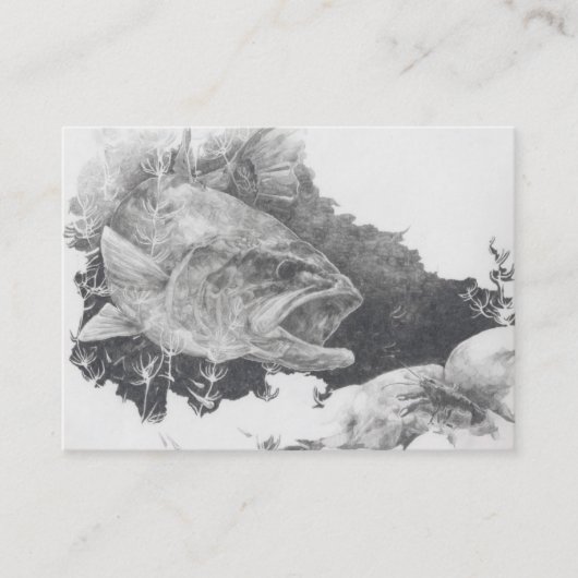 BASS gegen PANZERKREBSE Visitenkarte-Schablone Visitenkarte (Vorderseite)