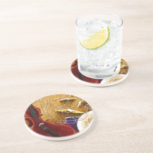 Bass-Getränk-Untersetzer der Trommel-"n" Getränkeuntersetzer (Seite)