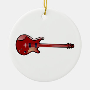 Bass-Gitarre Keramikornament