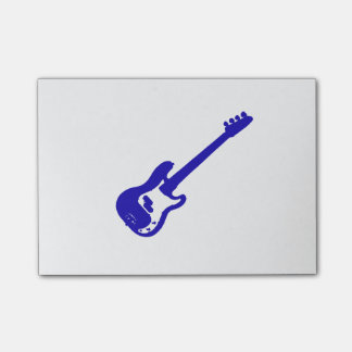Bass-Gitarre schräg gelegenes blaues graphic.png Post-it Klebezettel