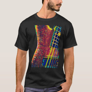 Bass-Gitarren-Musiker-Spieler-MetallRock der T-Shirt