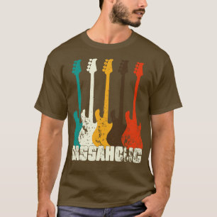 Bass-Gitarrist Bassaholic Bass-Spieler Gitarre T-Shirt