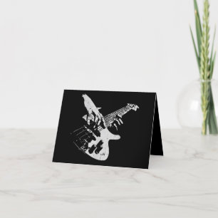 Bass-Gitarrist Geschenk Bassist Dankeskarte