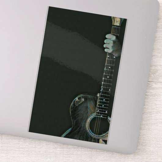 Bass-Gitarrist-Geschenke Aufkleber (Detail)