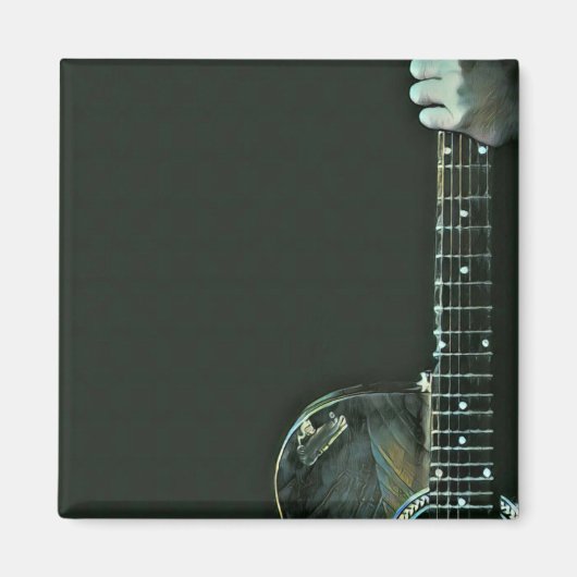 Bass-Gitarrist-Geschenke Magnet (Vorne)