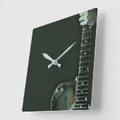 Bass-Gitarrist-Geschenke Quadratische Wanduhr (Winkel)