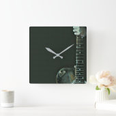 Bass-Gitarrist-Geschenke Quadratische Wanduhr (Zuhause)