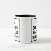 Bass Gitarrist Super Talent. Zwei Tone-Kaffee-Tass Tasse (Zentrum)