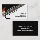 Bass-Gitarrist Visitenkarte (Vorne/Hinten)