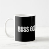 Bass-Gott-Schwarzes Kaffeetasse (Links)