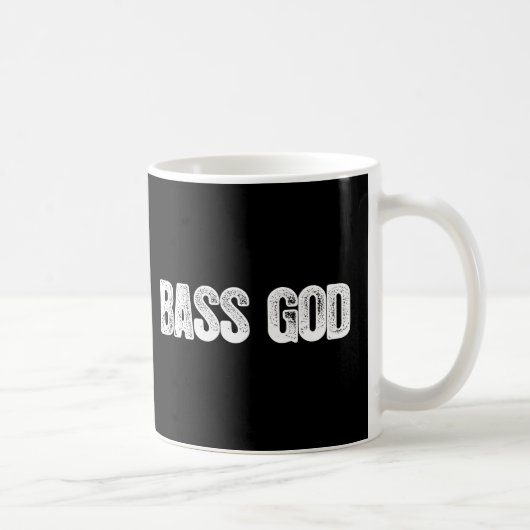 Bass-Gott-Schwarzes Kaffeetasse (Rechts)
