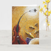 Bass-Gruß-Karte der Trommel-"n" Karte (Gelbe Blume)