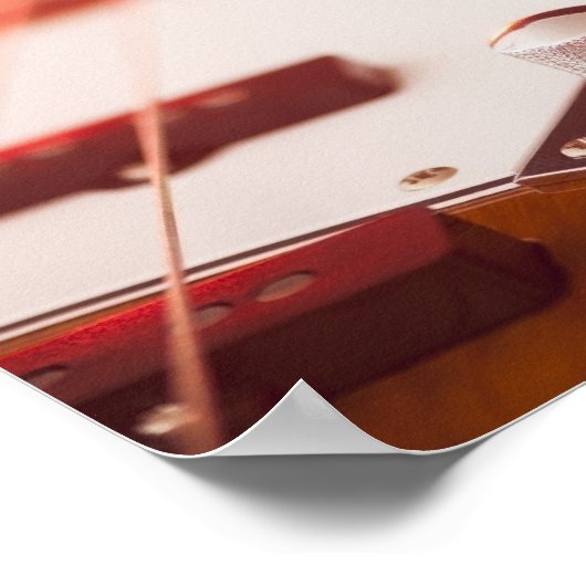 Bass Guitar 2 Poster (Ecke)