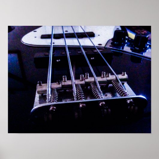Bass Guitar Abstrakt Poster (Vorne)