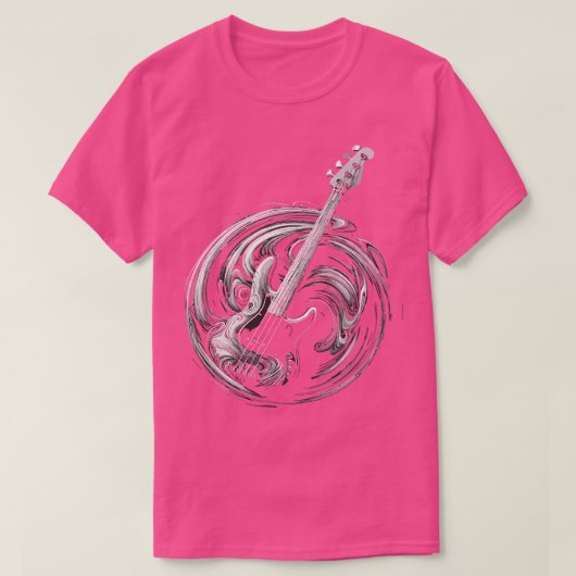Bass Guitar Art T-Shirt (Design vorne)