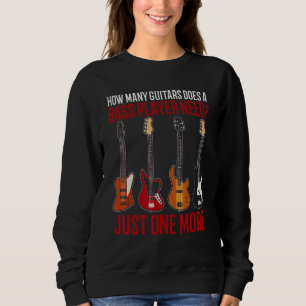 Bass Guitar Bassist Women and Men Bass Player 21 Sweatshirt