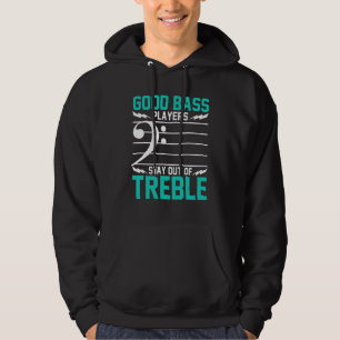Bass Guitar Bassist Women and Men Bass Player 2 Hoodie
