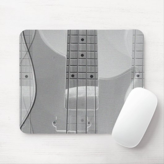 Bass Guitar Elegant Modernes, trendiges Musikvorla Mousepad (Mit Mouse)