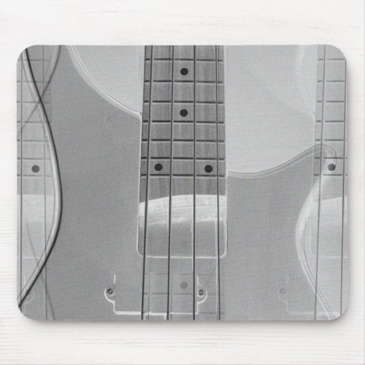 Bass Guitar Elegant Modernes, trendiges Musikvorla Mousepad (Vorne)