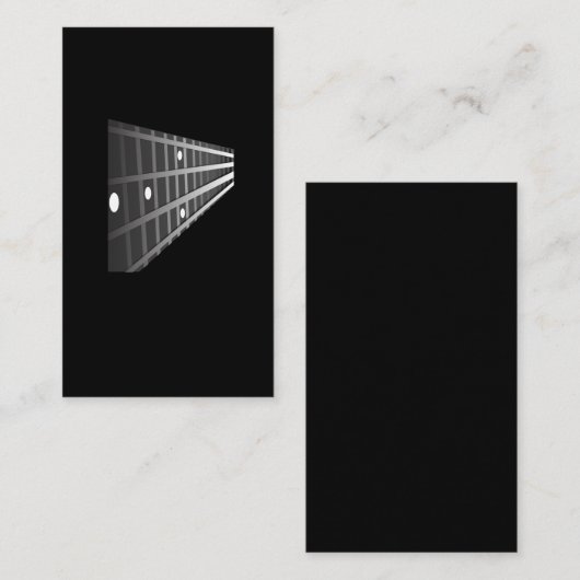 Bass Guitar Fret Musician Player Metal Rock Music Visitenkarte (Vorne/Hinten)