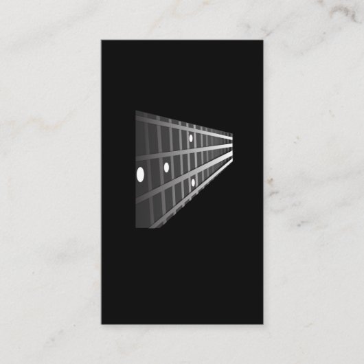 Bass Guitar Fret Musician Player Metal Rock Music Visitenkarte (Vorderseite)