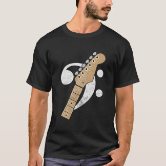 Bass Guitar Headstock Bassist und Bass Player T-Shirt