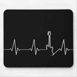 Bass Guitar Heartbeat Mousepad