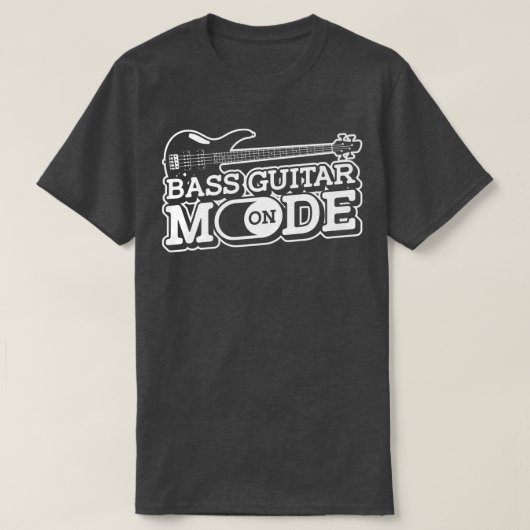 Bass Guitar Mode OnMusician Bass Player Gitarrist T-Shirt (Design vorne)
