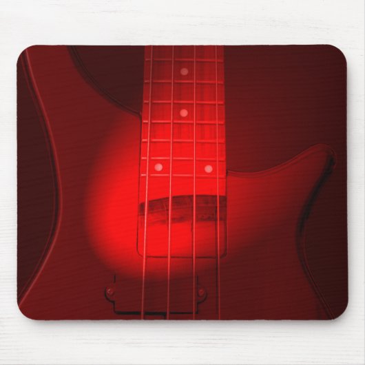 Bass Guitar Moderne trendige Musik Vorlage Mousepad (Vorne)