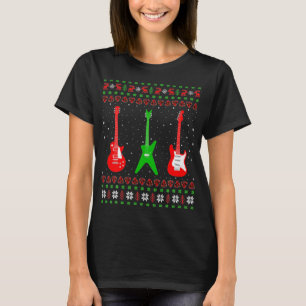 Bass Guitar Music Player Xmas Geschenk Ugly Guitar T-Shirt