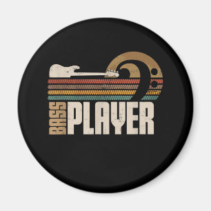 Bass Guitar Player Bass Clef Bassist Magnet