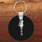 Bass Guitar Player Bassist Schlüsselanhänger (Vorderseite)