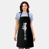 Bass Guitar Player Bassist Schürze (Getragen)