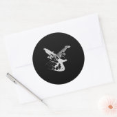 Bass Guitar Player Gift Bassist Runder Aufkleber (Umschlag)